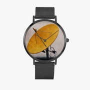 Fun Designer Custom Ultra-thin Stainless Steel Quartz Watch Mesh Band