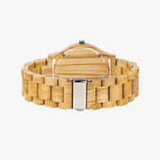 Custom Italian Olive Wood Art Watch Wood Bracelet Quartz