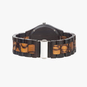 Custom Designer Indian Ebony Wooden Quartz Watch