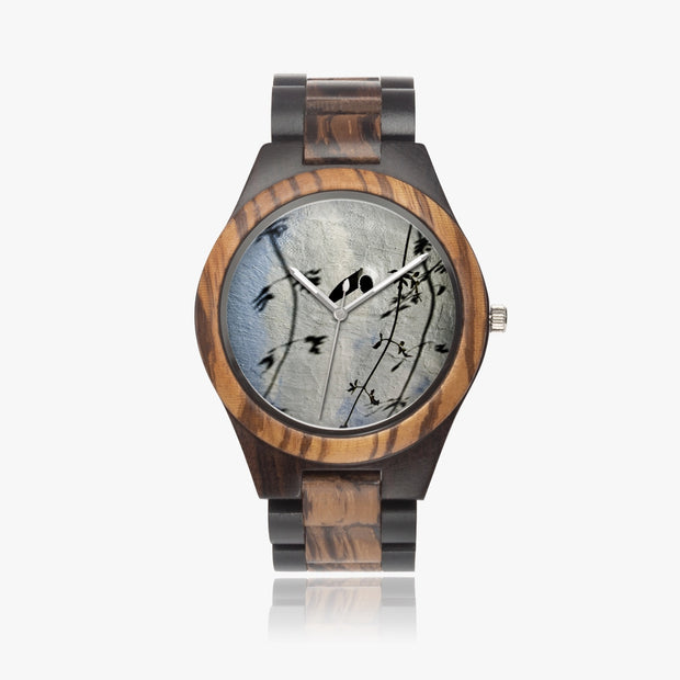 Exclusie Custom Fun Fashion Ebony Designer Wooden Quartz Watch