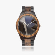 Exclusive Indian Ebony Wooden Art Watch Custom Personalized Quartz Watch