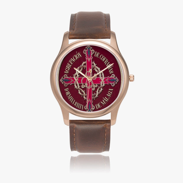 Special Edition Semana Santa Classic Quartz Watch Rose Gold Leather Strap